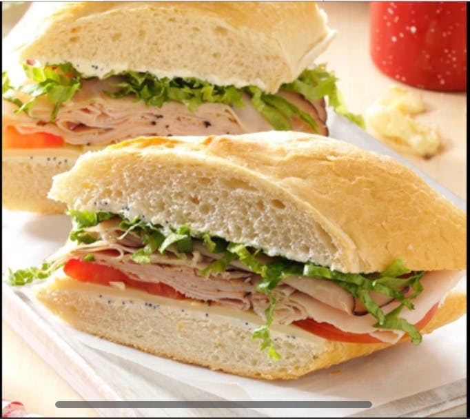 Order Turkey & Cheese Sandwich - 10" food online from Il Forno store, Branchburg on bringmethat.com