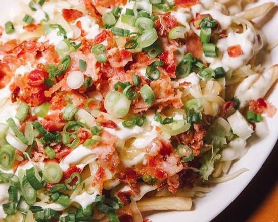 Order Loaded Fries food online from Black Iron Burger store, New York on bringmethat.com