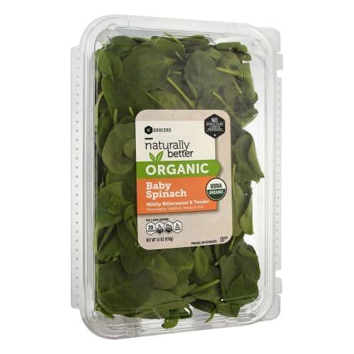 Order Se Grocers · Naturally Better Organic Baby Spinach (16 oz) food online from Winn-Dixie store, Quincy on bringmethat.com