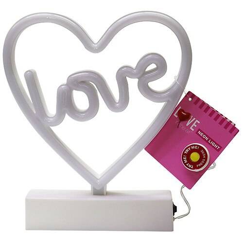 Order Festive Voice Valentine's Love in the Air Love Heart Neon Light - 1.0 ea food online from Walgreens store, NIAGARA FALLS on bringmethat.com
