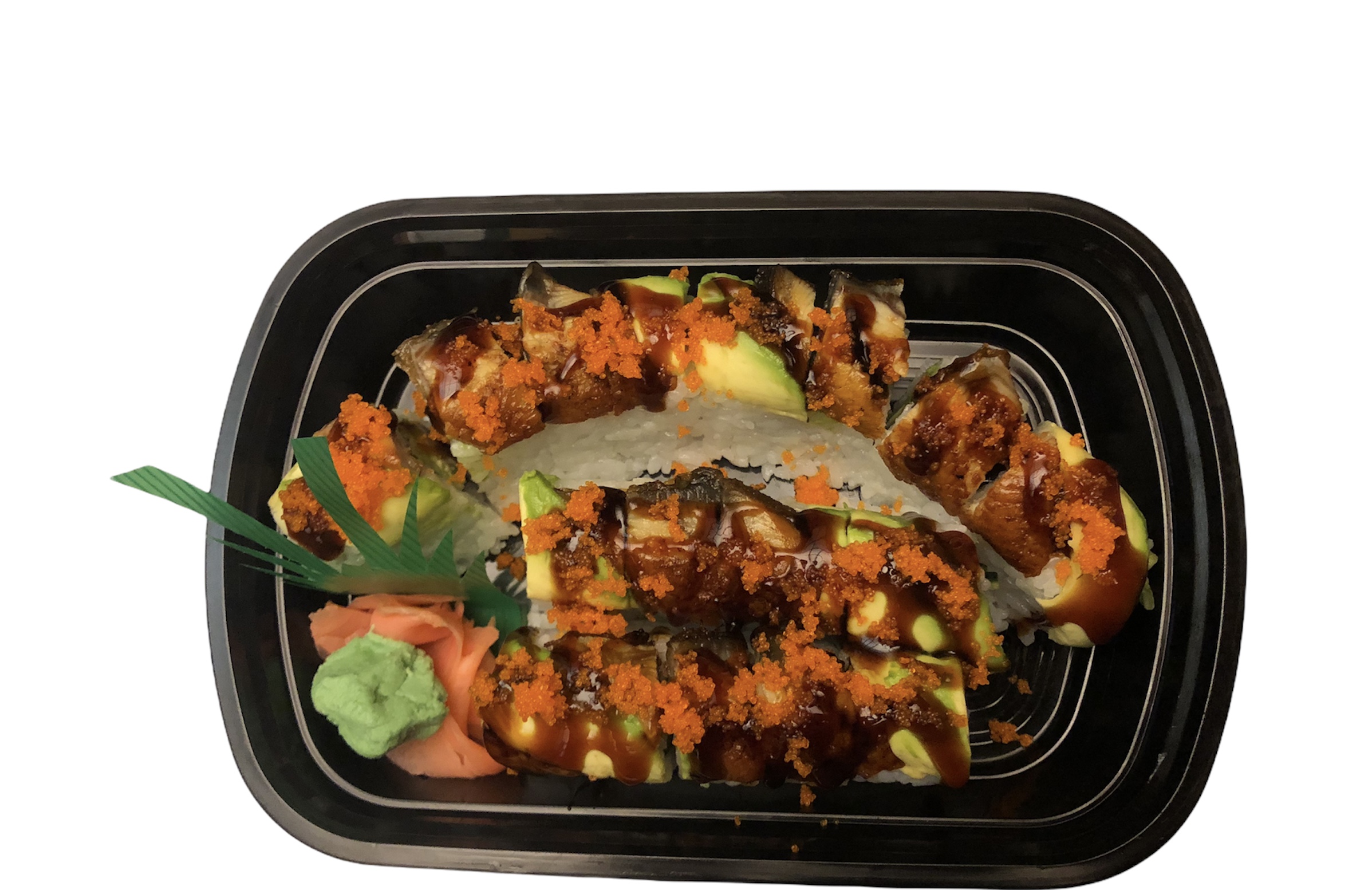 Order J63. Double Dragon Roll food online from Jade Palace Restaurant store, Lynchburg on bringmethat.com