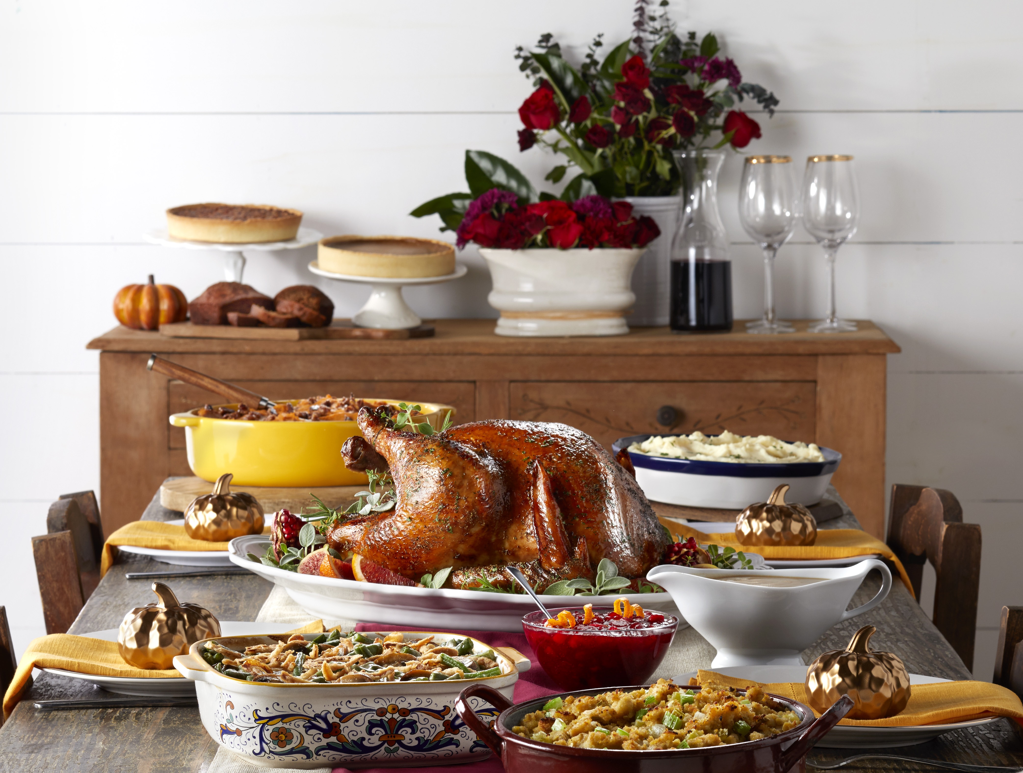 Order HolidayTurkey & Ham Feast food online from Mimis Cafe store, La Quinta on bringmethat.com
