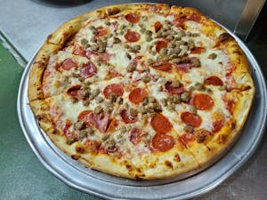 Order Meat Lover's Pizza food online from Ny Pizza Pasta store, Bedford on bringmethat.com