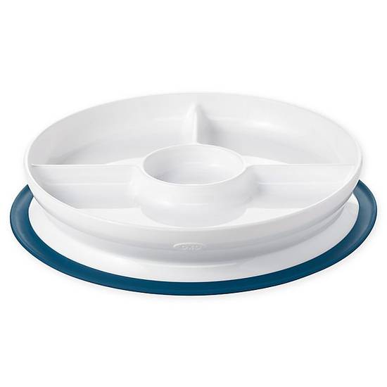 Order OXO Tot® Stick & Stay Divided Plate in Navy food online from Bed Bath & Beyond store, Antioch on bringmethat.com