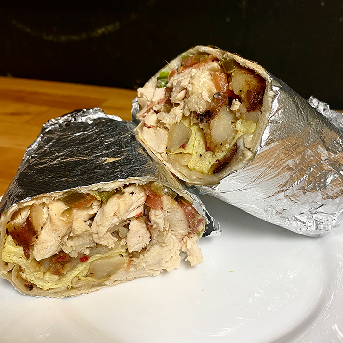 Order Mother & Child Reunion Breakfast Burrito food online from D's Soul Full Cafe store, Hoboken on bringmethat.com