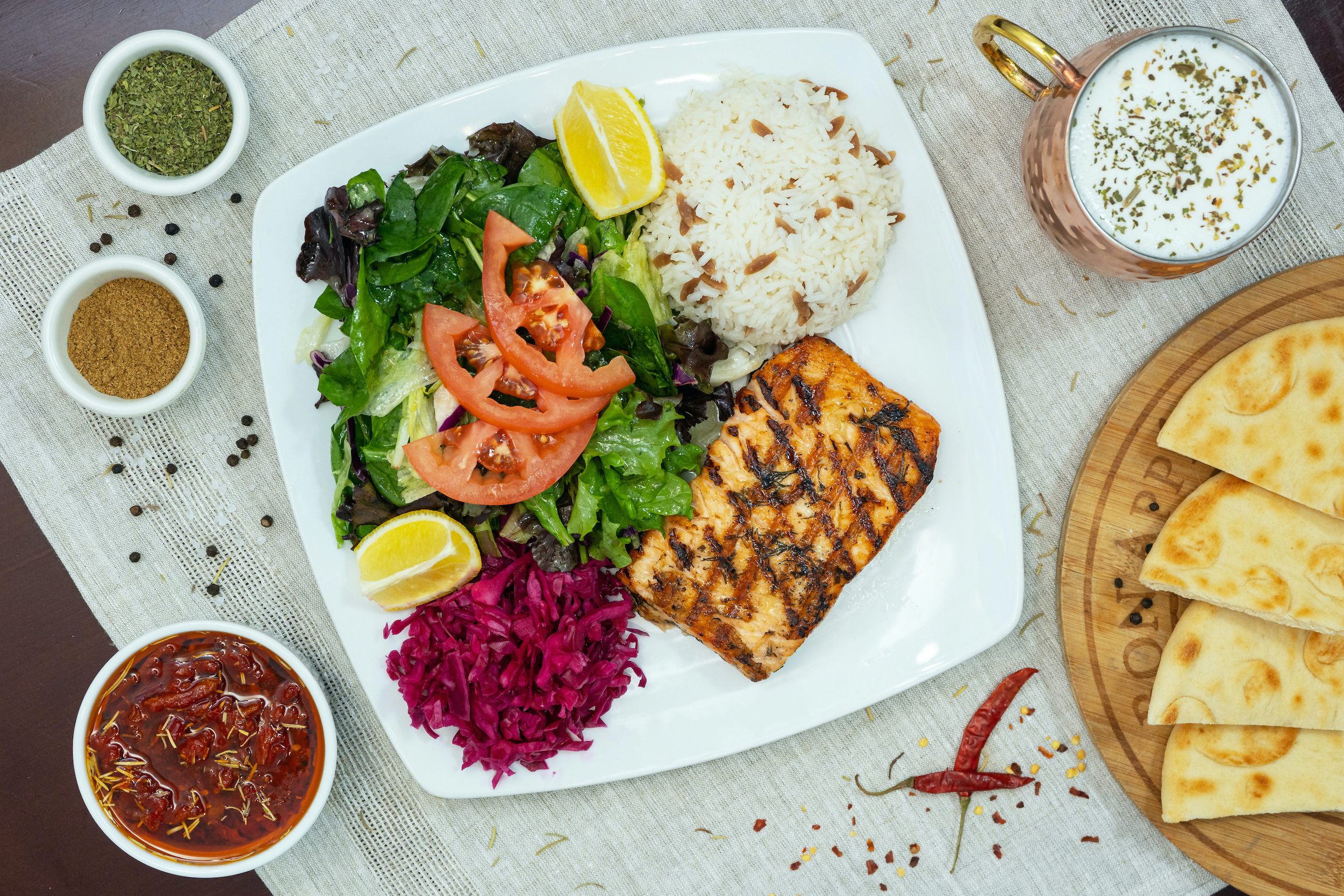 Order Fillet of Salmon food online from Istanbul Grill California store, Fountain Valley on bringmethat.com