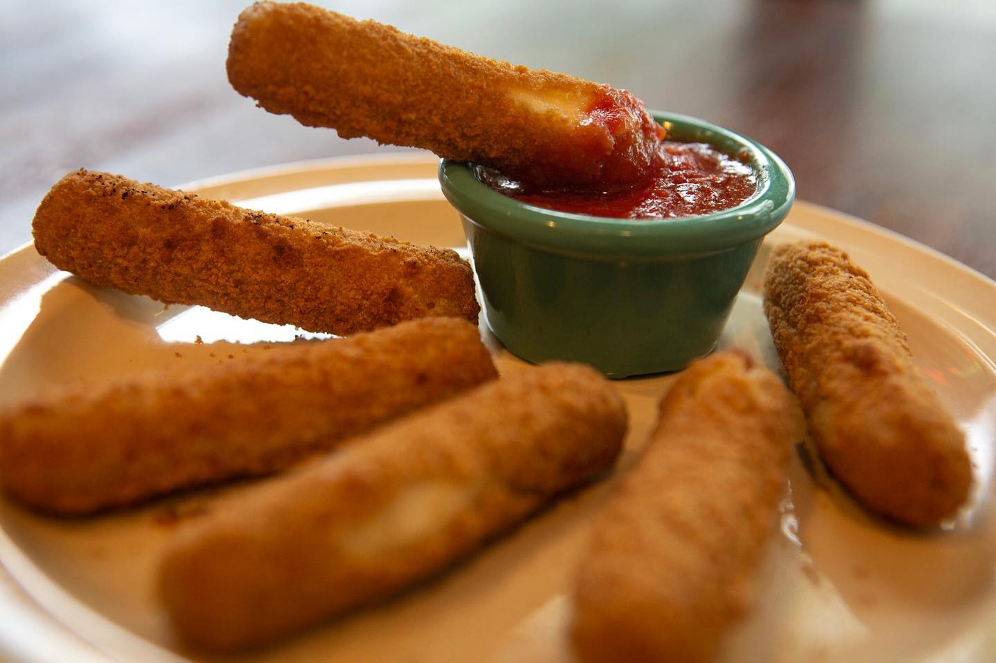 Order Mozzabella Cheese Sticks food online from Angelico Pizzeria Glover Park store, Washington on bringmethat.com