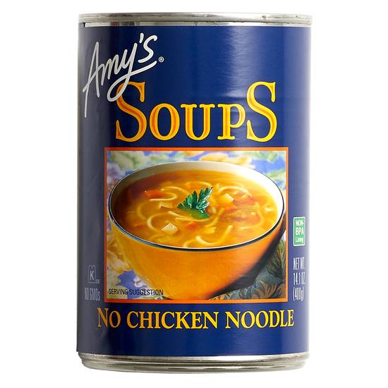Order Amy's No Chicken Noodle Soup 14.1oz food online from Everyday Needs by Gopuff store, Redding on bringmethat.com