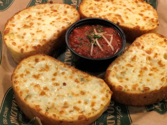 Order Regular Size Italian Cheese Bread food online from Broadway Bar & Pizza store, Minneapolis on bringmethat.com