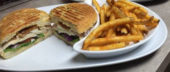 Order Chicken Dijon Panini food online from Olive Tree Cafe store, Bettendorf on bringmethat.com