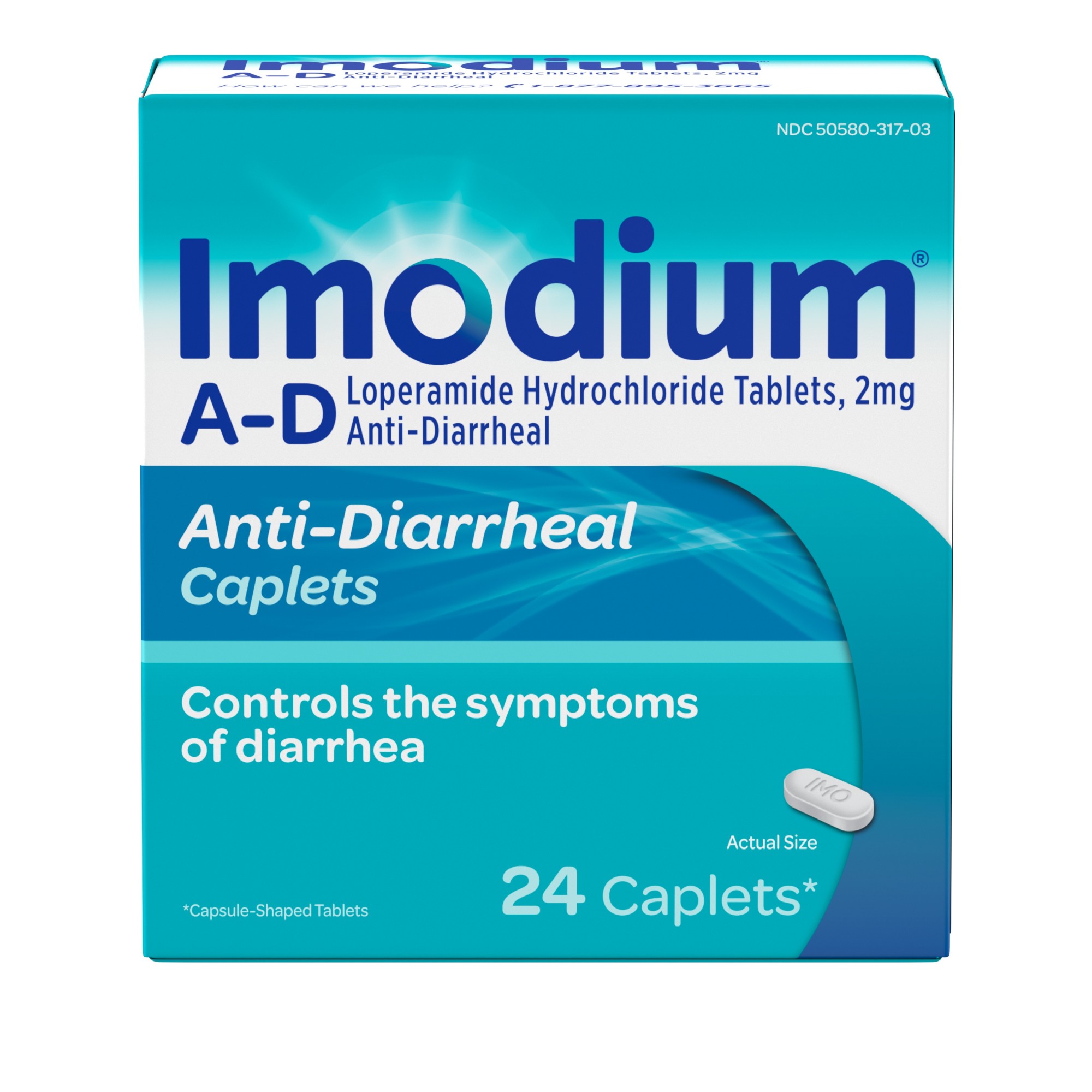 Order Imodium A-D Diarrhea Relief Caplets - Loperamide Hydrochloride, 24 ct food online from Rite Aid store, Aston on bringmethat.com