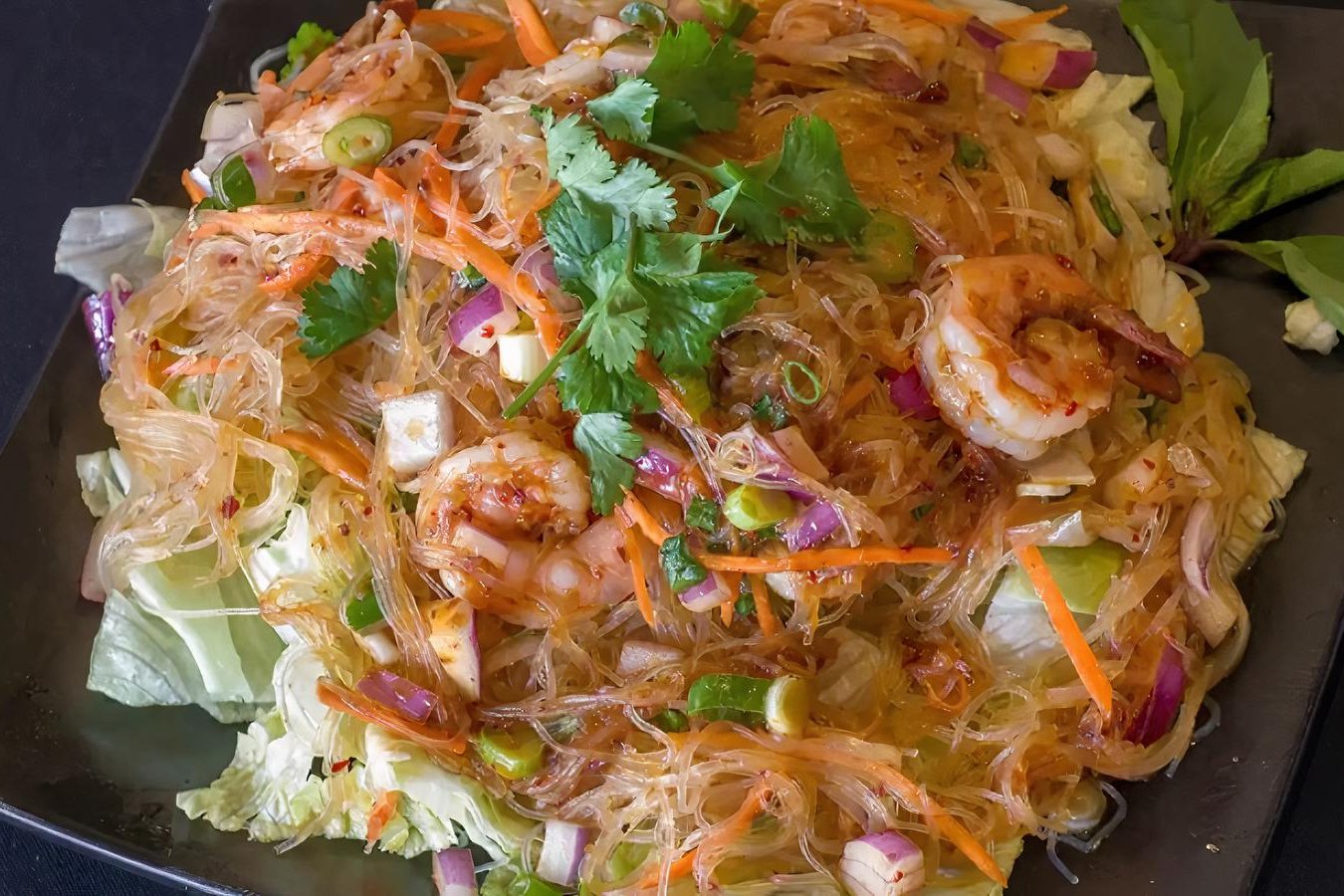 Order 25 - SILVER NOODLE SALAD food online from Thaibodia store, Campbell on bringmethat.com