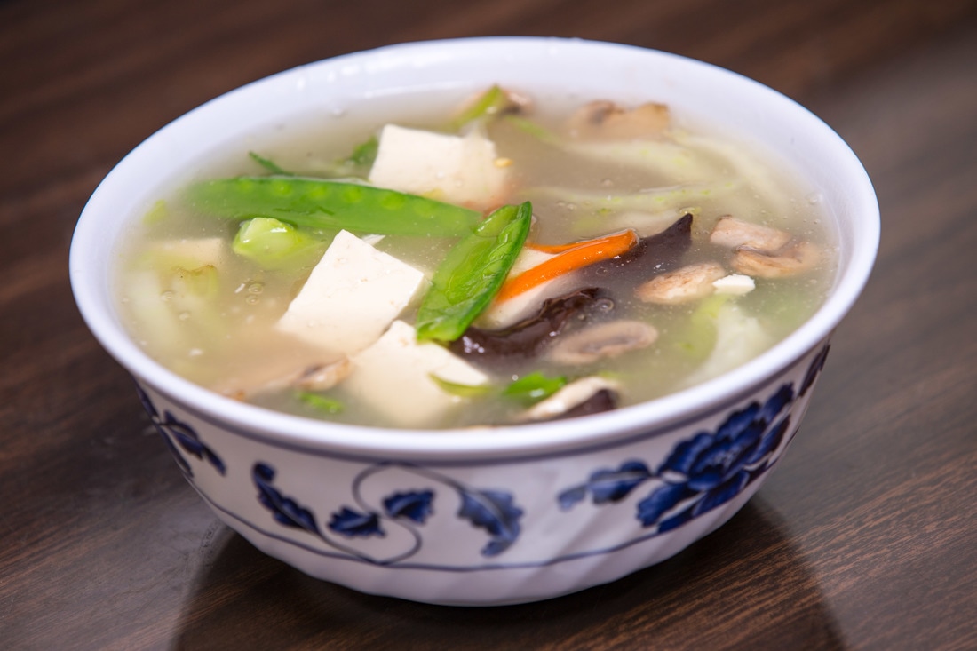 Order Vegetable Soup with Bean Curd food online from Chopstix store, Brooklyn on bringmethat.com