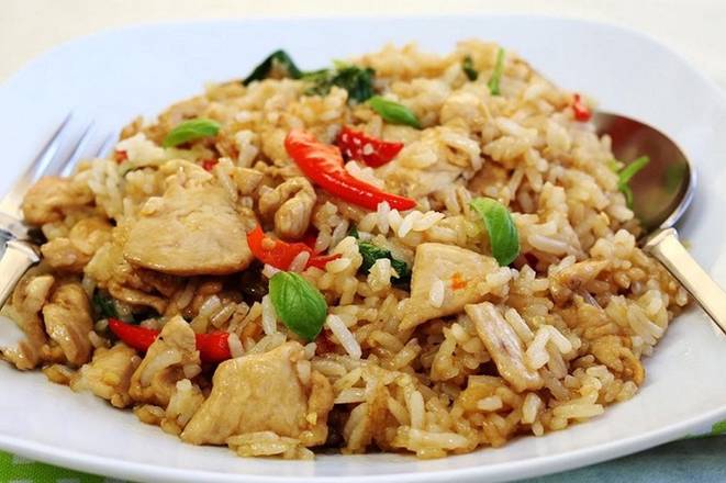 Order Basil Fried Rice - Vegetarian food online from Lanna Thai store, San Jose on bringmethat.com