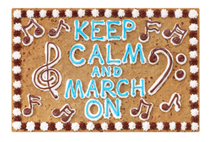 Order Keep Calm and March On Cookie Cake food online from American Deli on Broad St. store, Athens on bringmethat.com