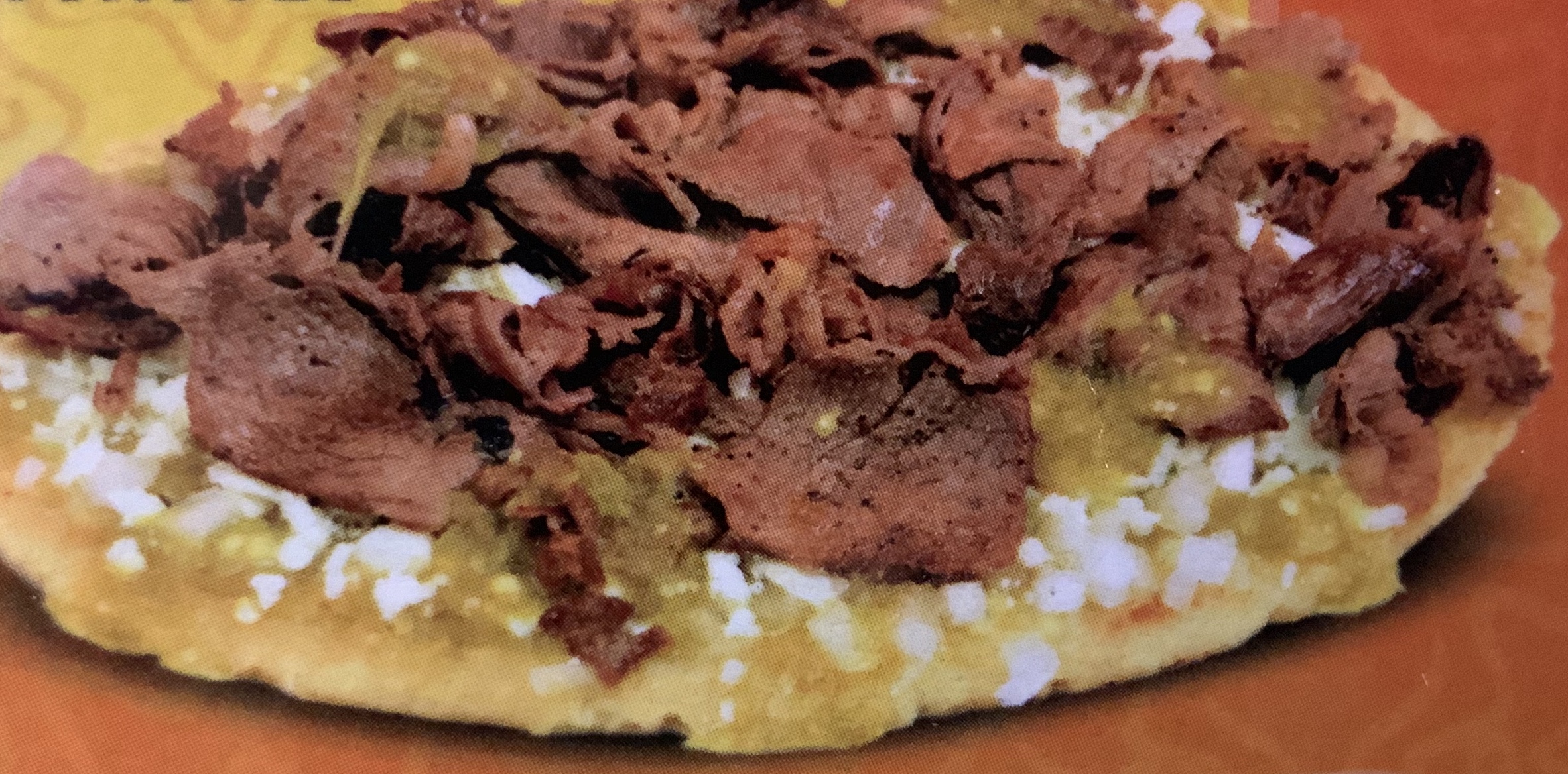 Order Carne Asada (Grilled Steak) Huarache food online from Rincon Mexicano store, Houston on bringmethat.com