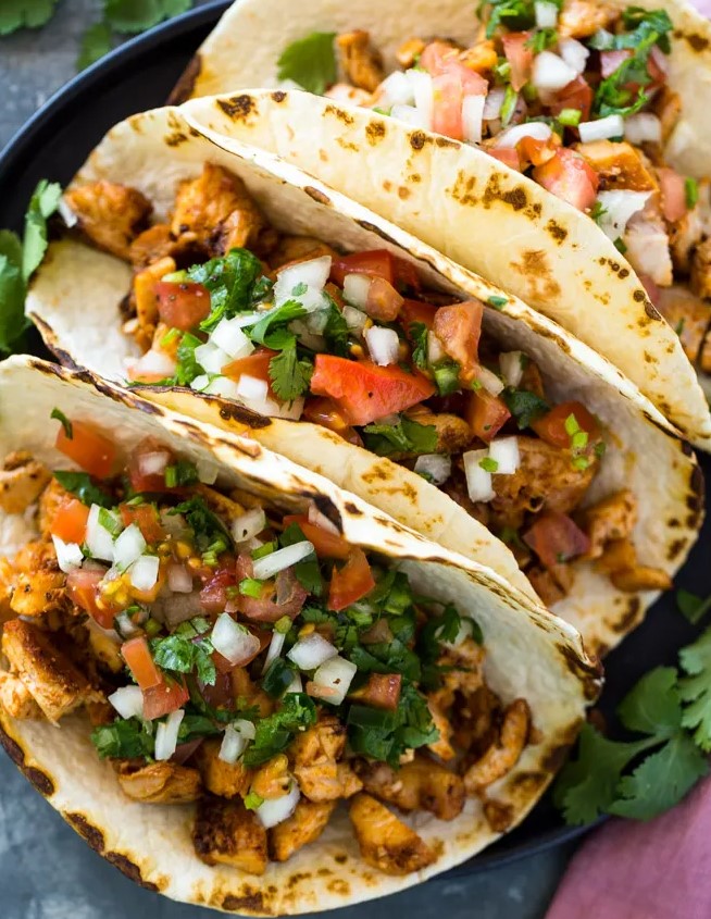 Order Three Chicken Tacos food online from Janik's Cafe store, Chicago on bringmethat.com