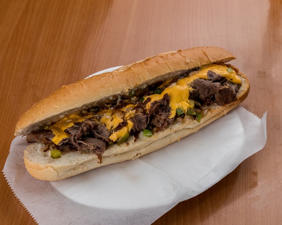 Order Philly Cheesesteak Sandwich food online from Zaiqa Halal Food store, Selden on bringmethat.com