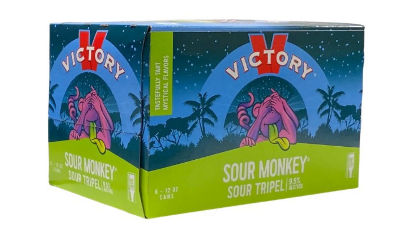 Order Victory Brewing Sour Monkey 6x 12oz Cans food online from Dimension Liquor store, Lake Forest on bringmethat.com