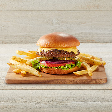 Order Cheeseburger food online from Tgi Fridays store, Madison on bringmethat.com