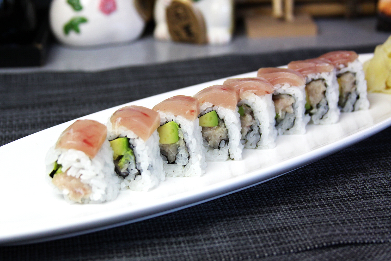 Order Double Albacore Roll food online from Kippu Japanese Cuisine store, San Francisco on bringmethat.com
