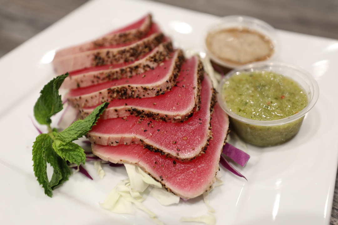 Order Smoked Seared Ahi Tuna food online from Cook On Thai store, Chino Hills on bringmethat.com