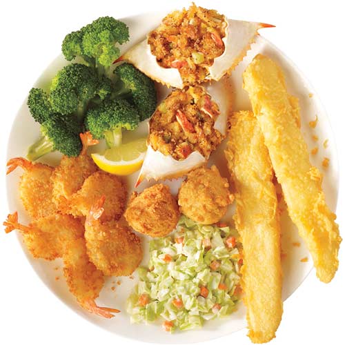 Order Deluxe Seafood Platter food online from Captain D's Seafood store, Albany on bringmethat.com