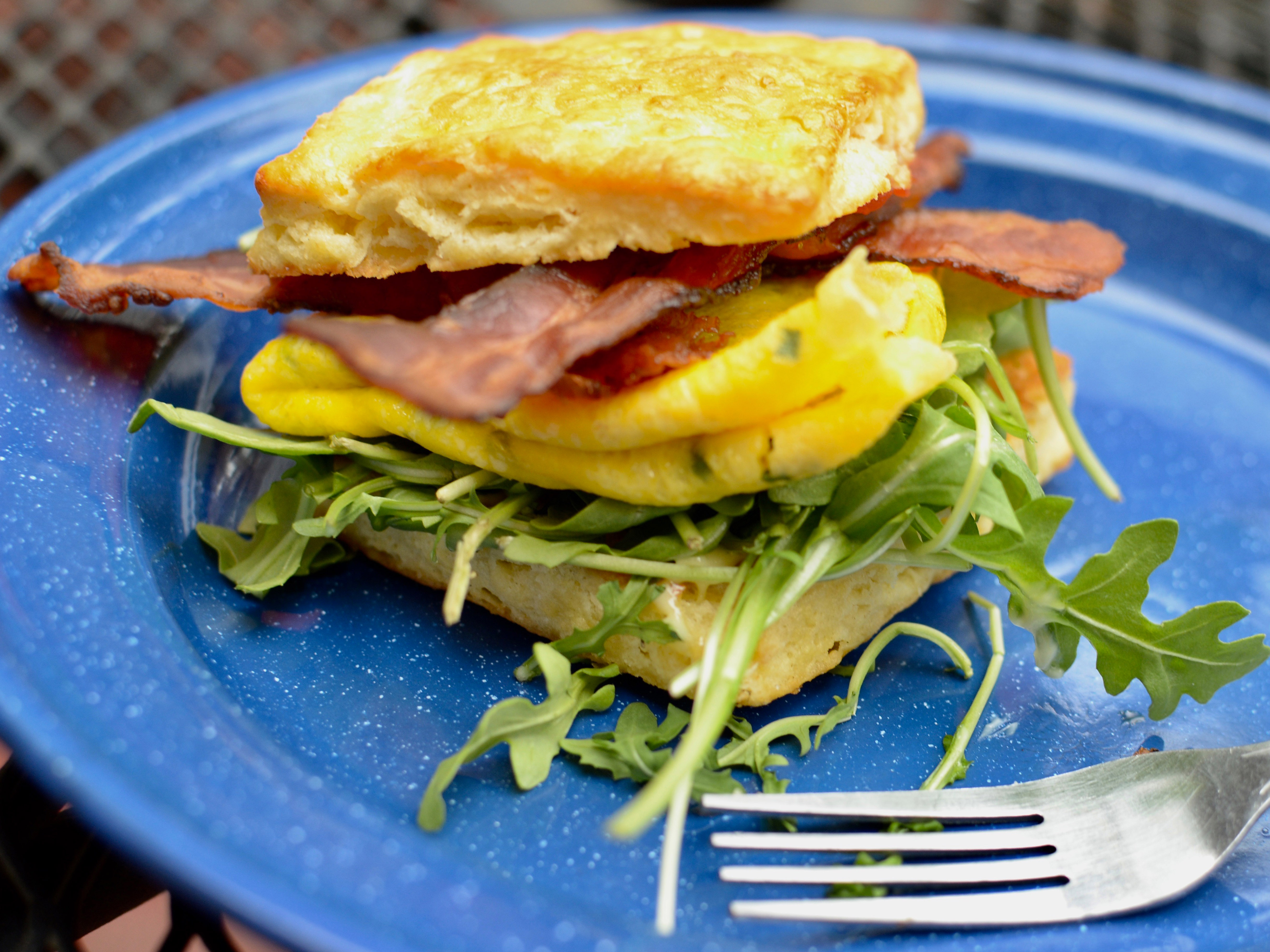 Order Egg Cheese Bacon Biscuit* food online from The Biscuit Man store, Chicago on bringmethat.com