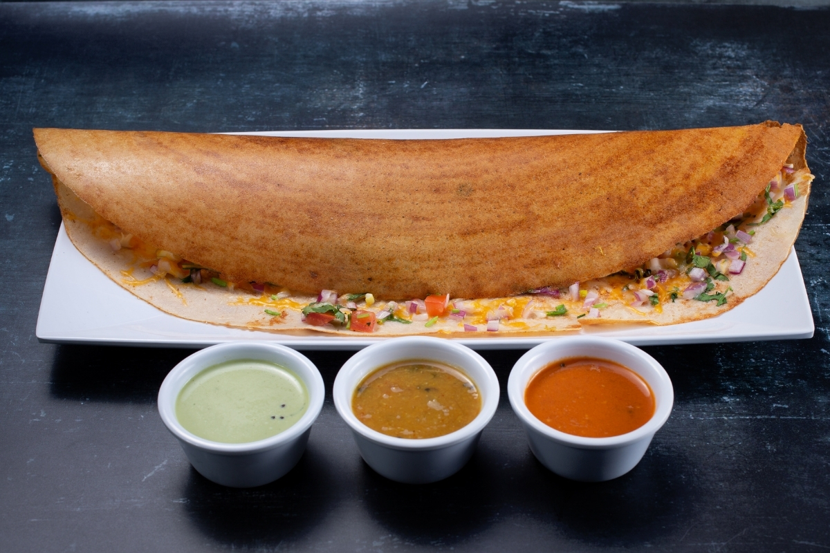 Order 22. Tulsi Special Masala Dosa food online from Tulsi Indian Eatery store, Los Angeles on bringmethat.com