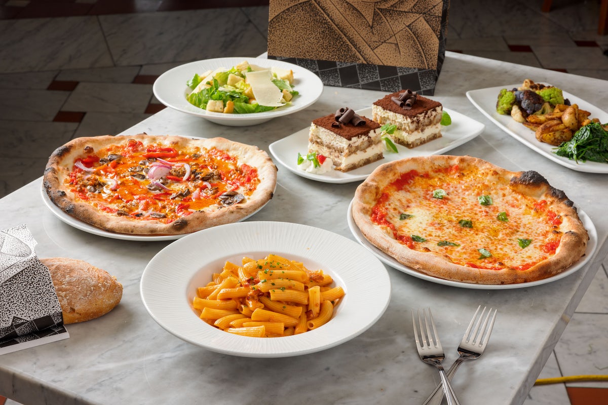 Order Famiglia Feast Pizza Pronta (serves 4)  food online from Il Fornaio store, Irvine on bringmethat.com