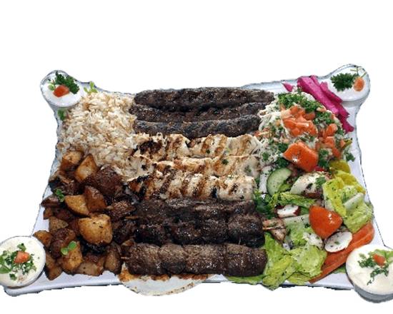 Order Yalla Mixed Skewers Family Platter  food online from Yalla Market store, Coconut Creek on bringmethat.com