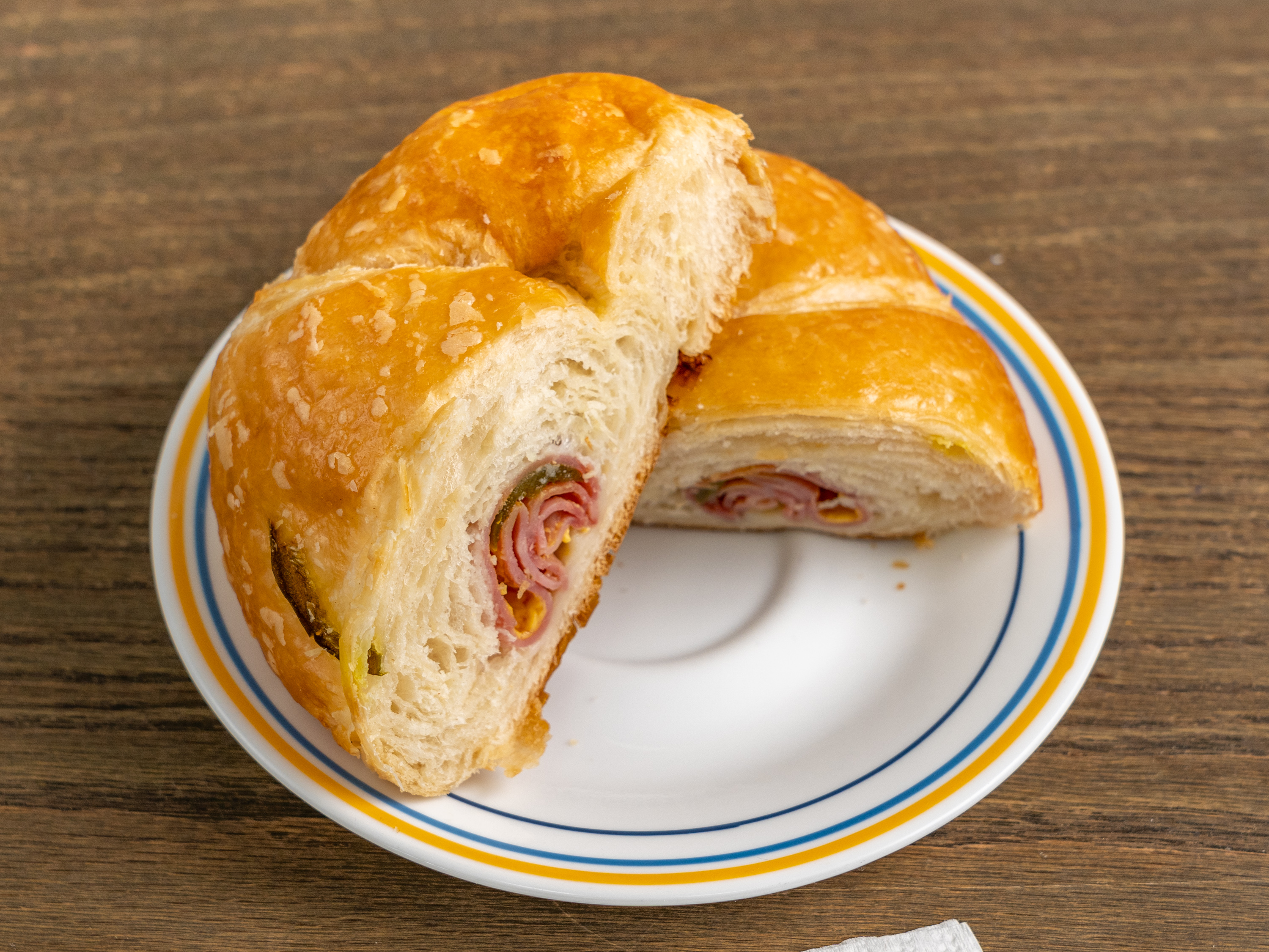 Order Sausage and Cheese Croissant food online from Snowflake Donuts store, Boerne on bringmethat.com