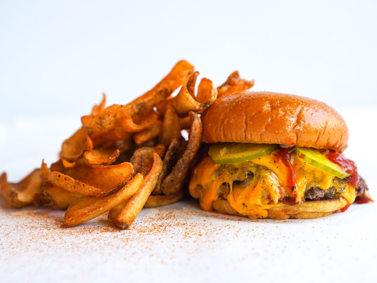 Order Classic Smash Burger Combo food online from Carlitos Diner store, Huntington Beach on bringmethat.com