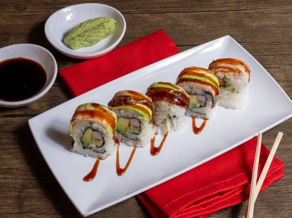 Order Dragon Roll food online from Mr Hibachi &amp; Sushi Restaurant store, St. Charles on bringmethat.com
