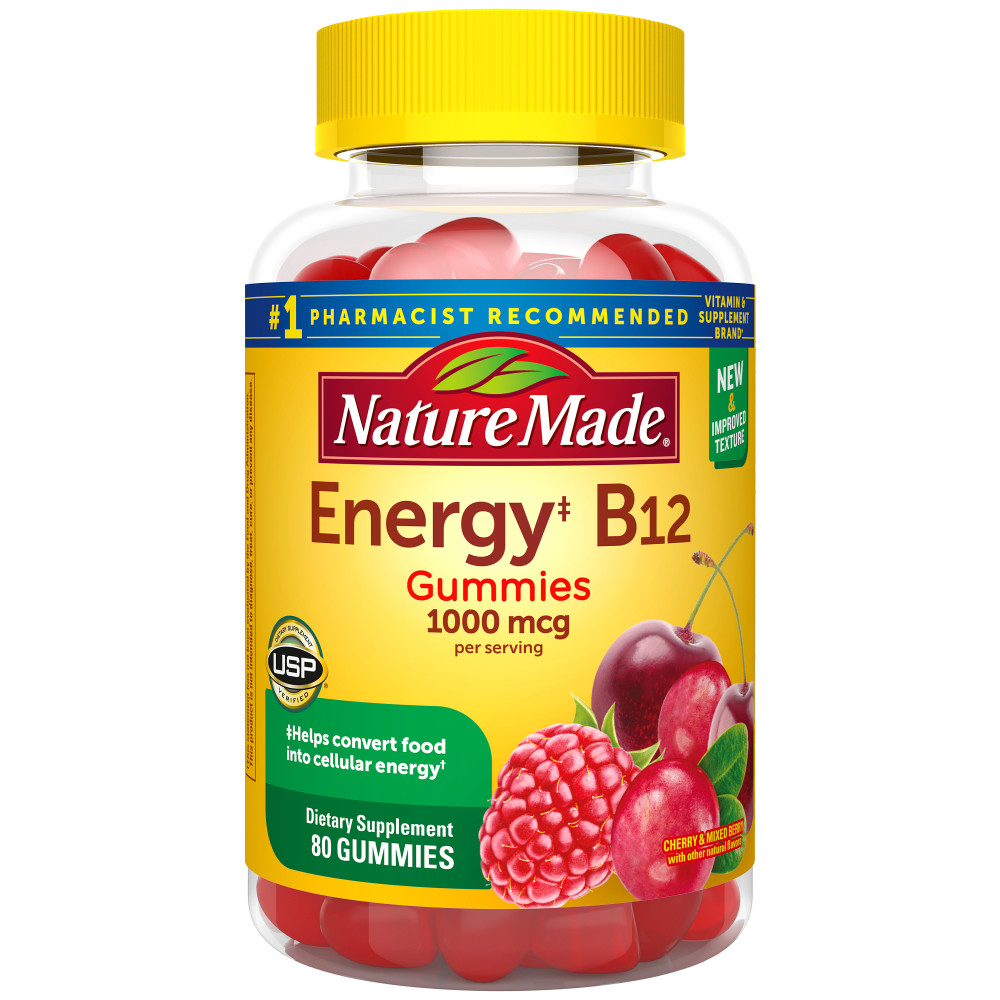 Order Nature Made Energy B12 Gummies - 1000mcg, 80 ct food online from Rite Aid store, Williamsville on bringmethat.com