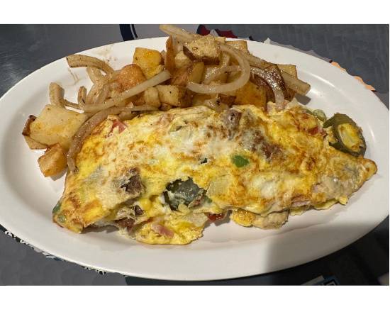 Order Everything Omelet food online from Lou's Diner store, Las Vegas on bringmethat.com