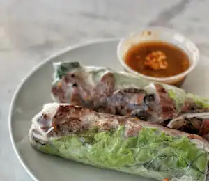 Order 2 Pieces Goi Cuon Thit Nuong BBQ Pork Rolls food online from Pho And Cafe Anh Hong store, Upper Darby on bringmethat.com