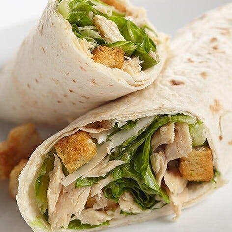 Order Chicken Caesar Wrap - Regular food online from Legends Pizza store, Hamden on bringmethat.com