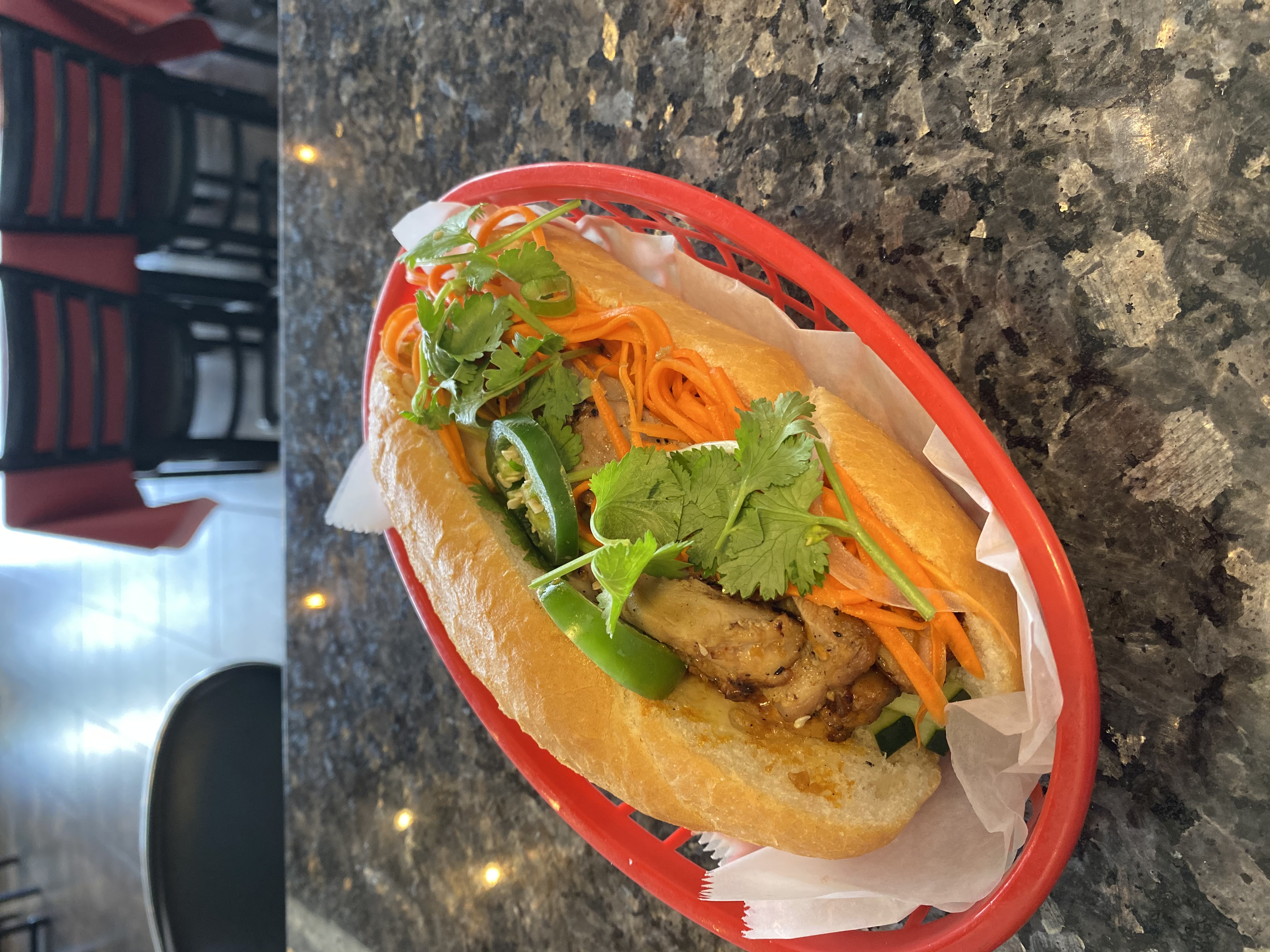 Order Grilled Chicken Po Boy food online from Td Seafood Pho House store, Harvey on bringmethat.com