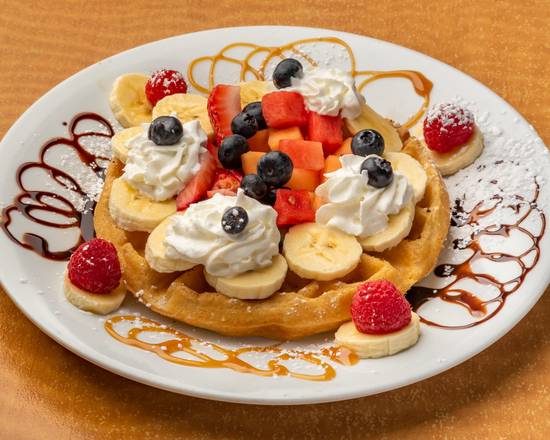 Order Waffle with Fruit food online from Sagche Coffee House store, Santa Fe on bringmethat.com