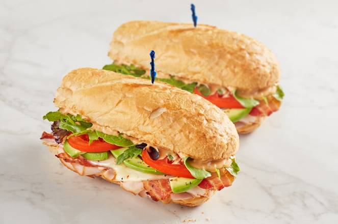 Order Spicy Turkey Melt 12" food online from McAlister's Deli - 537 - Ft Worth TCU, TX store, Ft. Worth on bringmethat.com