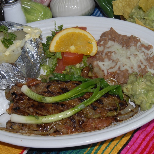 Order Carne Asada Dinner food online from Bandido Hideout store, Albuquerque on bringmethat.com