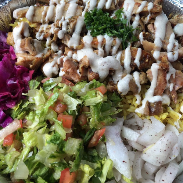 Order Chicken Platter Shawarma food online from Five Boroughs Restaurant store, Portsmouth on bringmethat.com