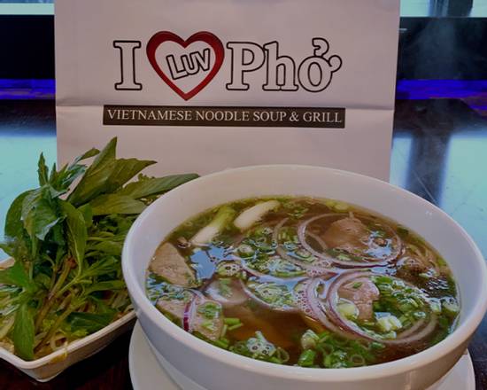 Order P10- Filet Mignon, Meatballs, Flank, Bible Tripe, Soft Tendon (Pho Dac Biet "I Luv Pho") food online from I Luv Pho Snellville store, Snellville on bringmethat.com