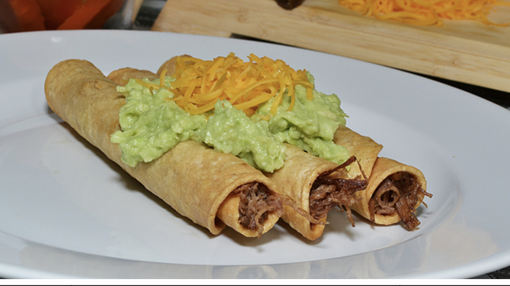 Order Rolled Taco with Guacamole food online from Federico Mexican Food store, Albuquerque on bringmethat.com