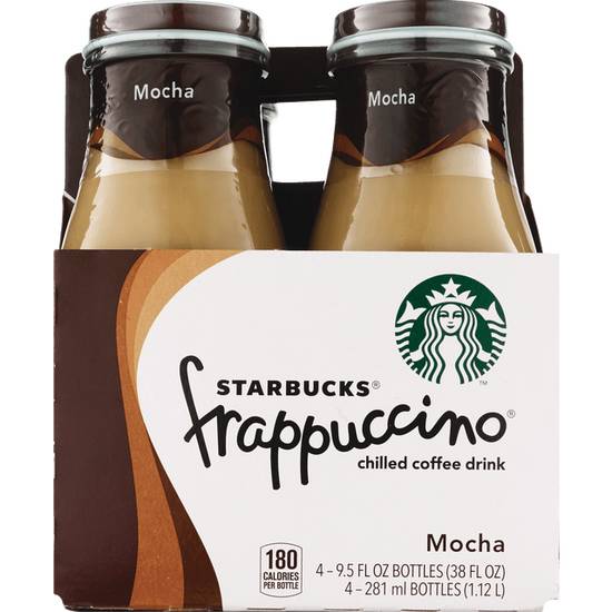 Order Starbucks Frappuccino Chilled Coffee Drink Mocha 4-Pk 9.5oz food online from CVS store, ROCKFORD on bringmethat.com