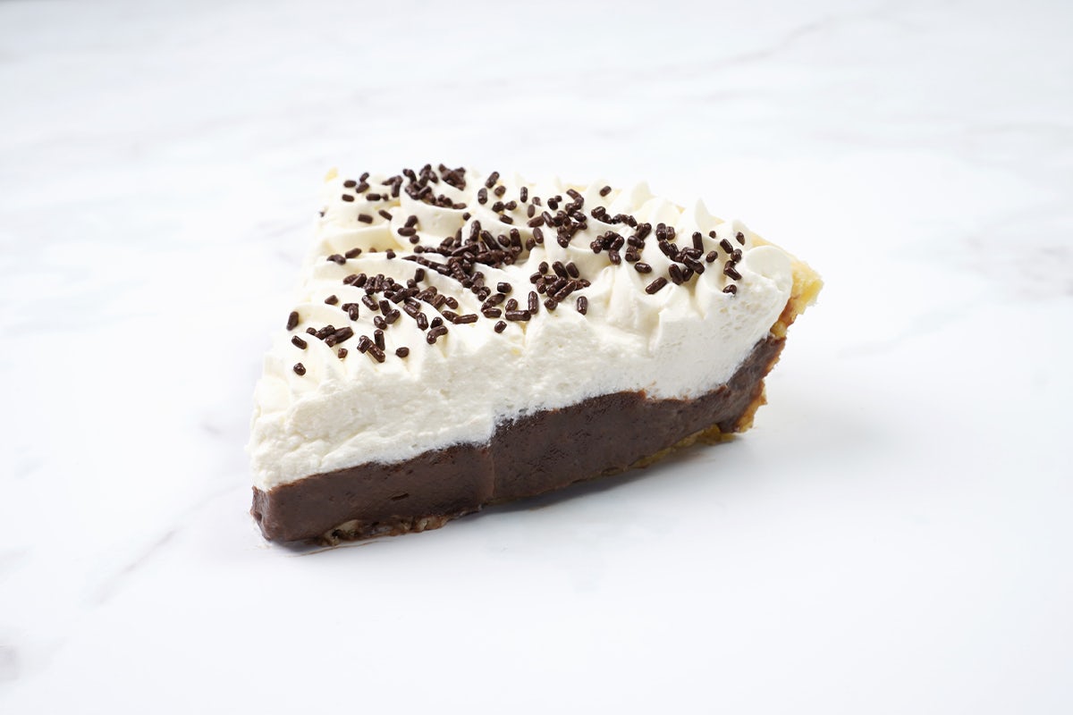 Order Chocolate Cream Slice food online from Polly's Pies Restaurant & Bakery store, Norco on bringmethat.com