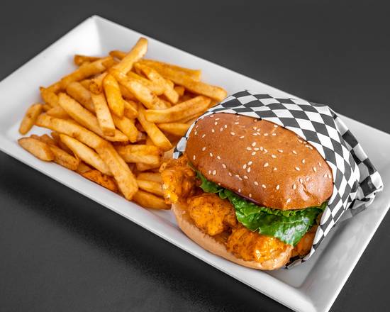 Order Buffalo Chicken Burger food online from Wings Empire store, El Cajon on bringmethat.com