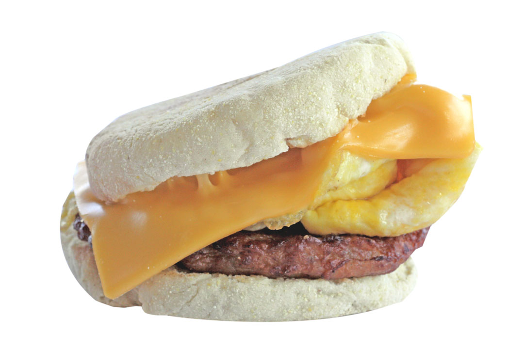 Order Sausage Muffin Breakfast Sandwich food online from Michael Super Burgers store, Whittier on bringmethat.com
