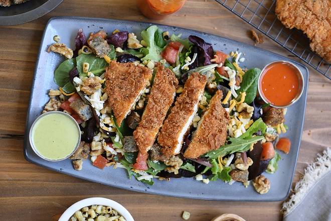 Order Southern Fried Chicken Salad food online from Lazy Dog Restaurant & Bar store, Montclair on bringmethat.com